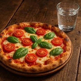 AI generated image of pizza